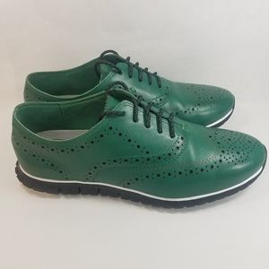 Cole Haan Zerogrand Deep Green Wingtip